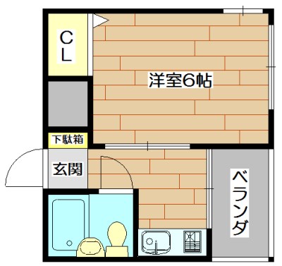 エヴァーグリーン・タナカ  間取り