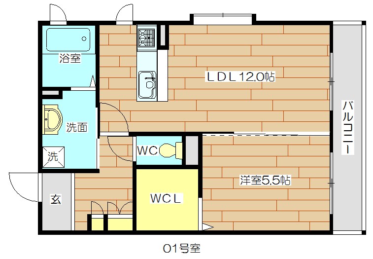 GOLD BAMBOOⅡ（ゴールドバンブー2） 201号室 間取り