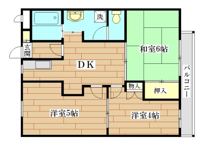 エルベコート高槻 203号室 間取り