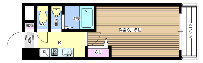 プルミエールメゾン江坂 701号室 間取り