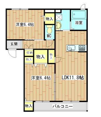 ラフィーネ大蔵司 間取り