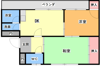 円山グリーンハイツ 間取り