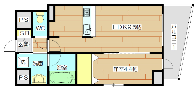 ヴィントルナート 605号室 間取り