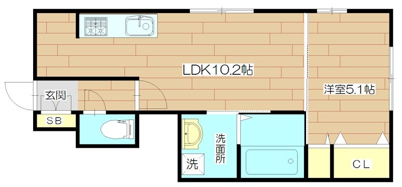 ウィステリアB棟 間取り図