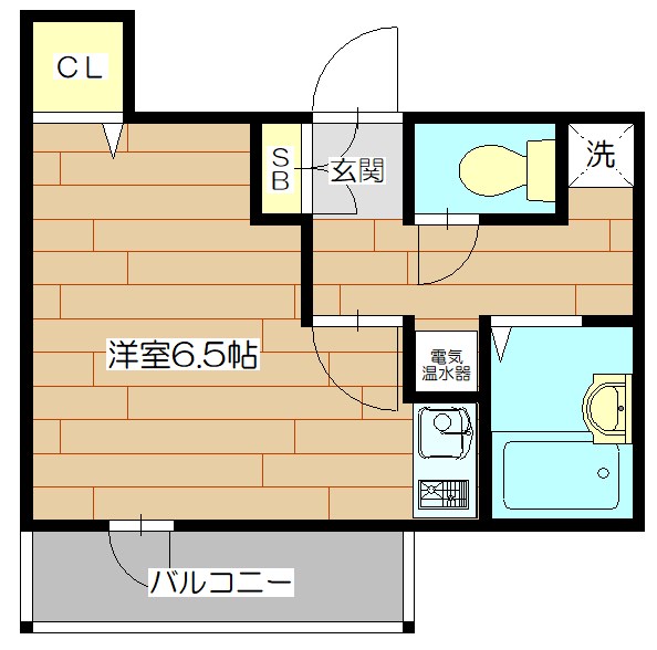 シャトーノール 203号室 間取り