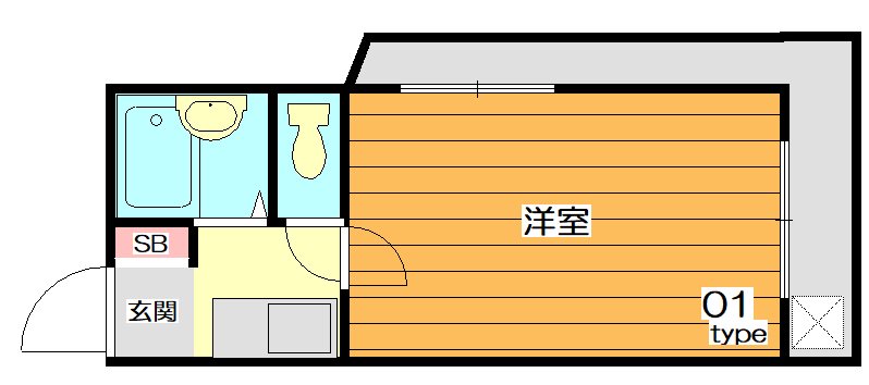 泉町ロイヤルハイツＡ棟 間取り図