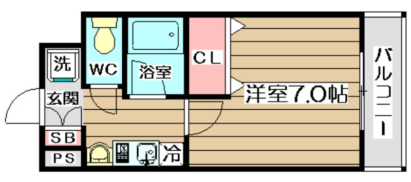 LAPUTA21 (ﾗﾋﾟｭｰﾀ21) 307号室 間取り