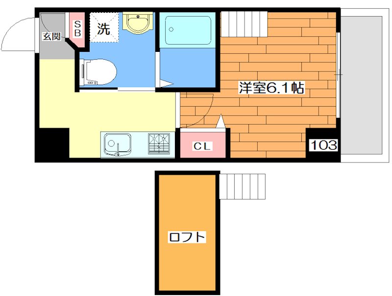 M:COURT関大前 間取り