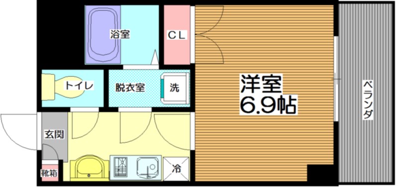 グランデアステール芦屋 402(Ctype)号室 間取り
