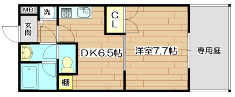 ベル・プレアリー高槻Ⅰ番館 201号室 間取り