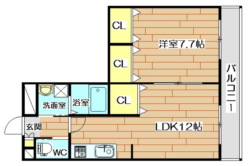 アンプルールフェールビエント高槻 間取り