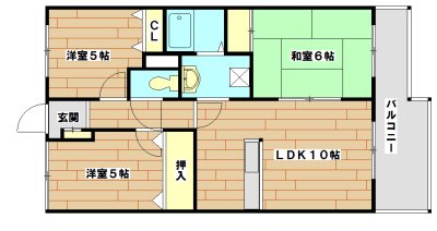 サンパティオ　A棟 102号室 間取り