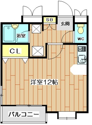 パラッツォ  203号室 間取り