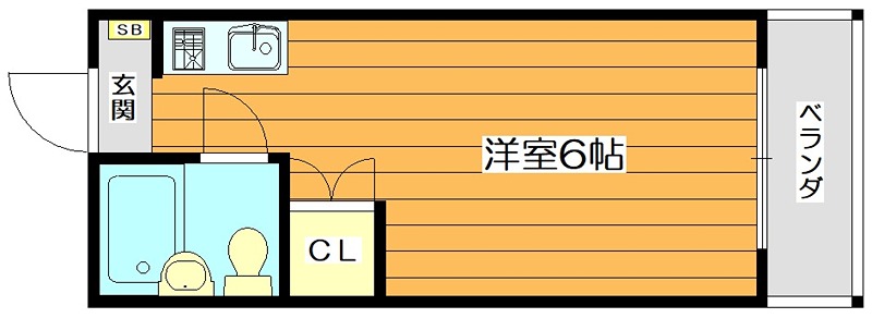 シャンブル千里山Ⅰ 間取り