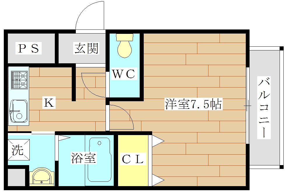マンションKUROSE（マンションクロセ） 間取り図