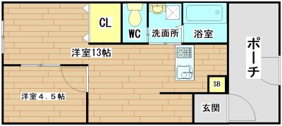 メゾン高槻  103号室 間取り