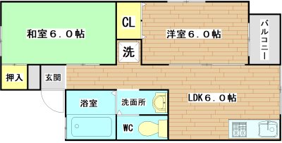 中屋一号館 間取り図