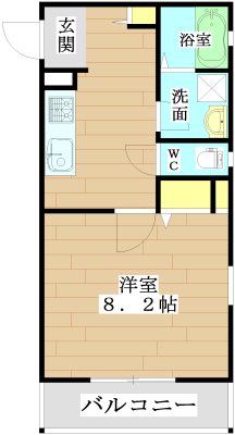 KTIレジデンス摂津富田 203号室 間取り