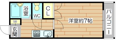 ぷりんせす八丁畷B棟 間取り