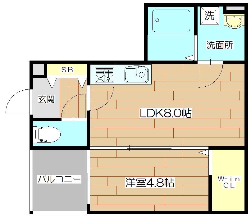 メルシー高槻庄所（旧アマショウドコロ） 103号室 間取り