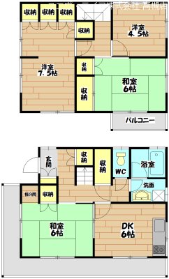 芥川町中井邸 間取り