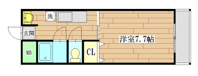 コンフォート茜 301号室 間取り