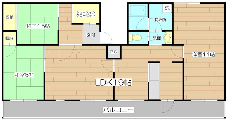 高槻野村マンション  間取り図