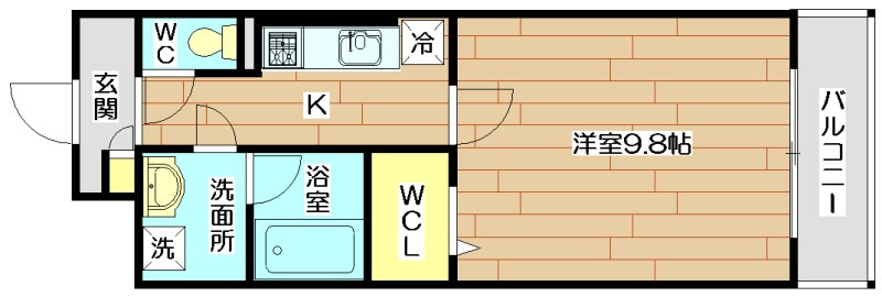 カンナビーノ 305号室 間取り