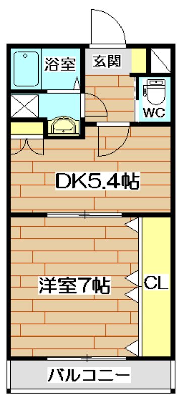 TIAハイム上本町 103号室 間取り