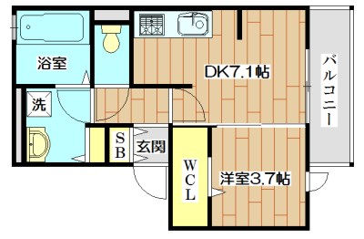 セジュールマルシェ 間取り図
