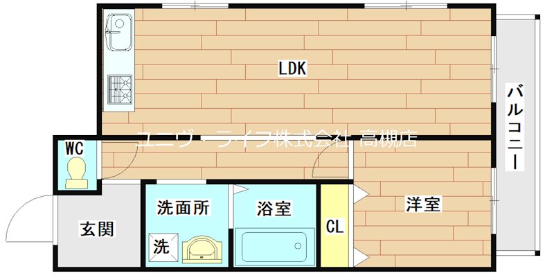 サンワビル 201号室 間取り