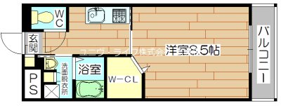 シンプルアドバンテージ 102号室 間取り