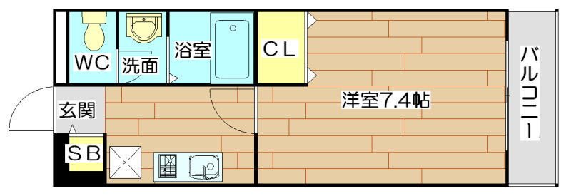 ブラオ高槻  304号室 間取り