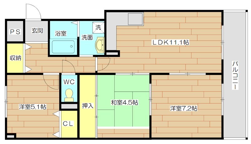 アーブルヴィレッジ  102号室 間取り