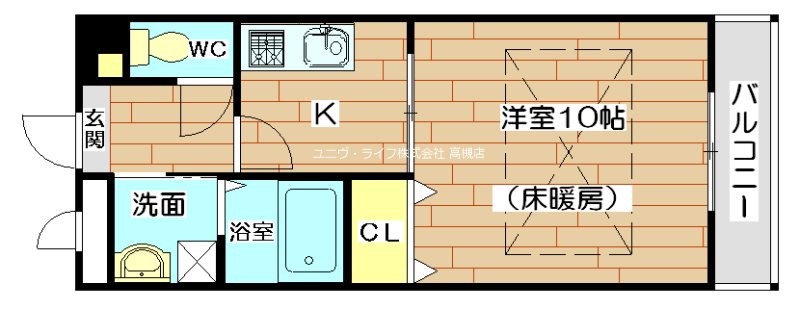 アンプルールフェールヒカリ櫻代 間取り
