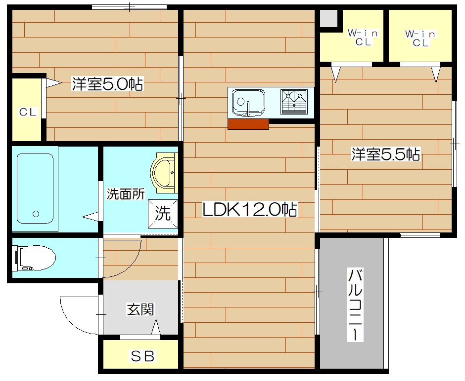 ヘーベルメゾンうらら 207号室 間取り