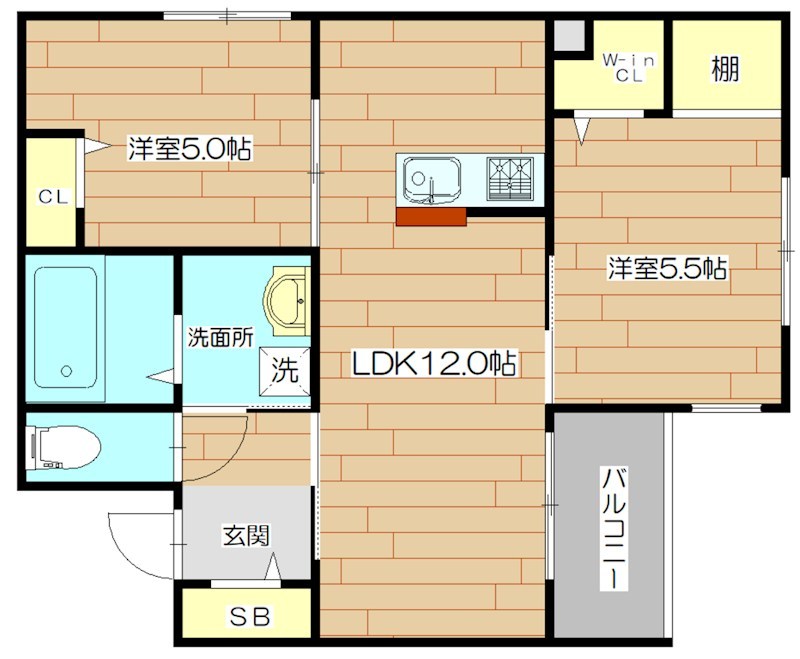 ヘーベルメゾンうらら 207号室 間取り