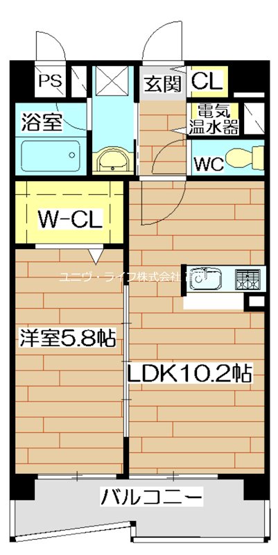カンマキーノ 110号室 間取り