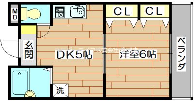 セピア茨木 405号室 間取り