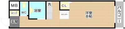 T'sコート（ティーズコート） 308号室 間取り