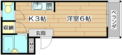 ハイネスゴールド 212号室 間取り