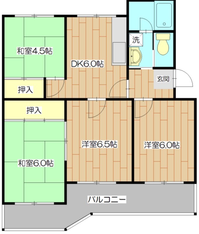 塚原台ハイツ13号棟 間取り