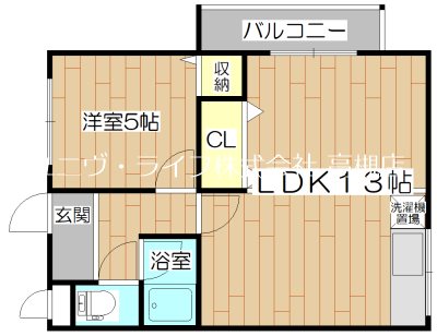 マンション一里塚 201号室 間取り