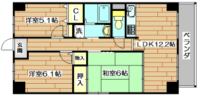 アソシアード高槻 間取り