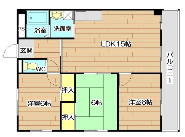 ピアグランデ 603号室 間取り