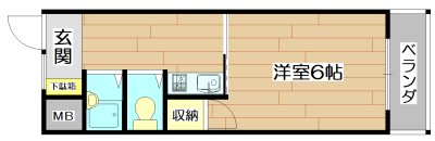 ウイズ・ユー 403号室 間取り