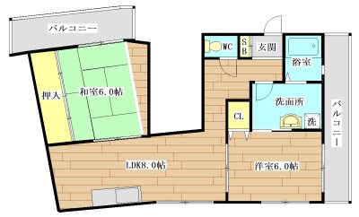 北清水マンション 間取り