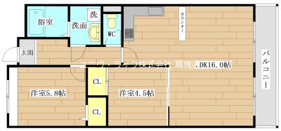リアライズ高槻 702号室 間取り