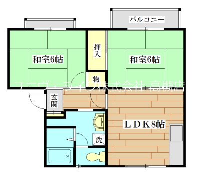 タウニー阪井 間取り図