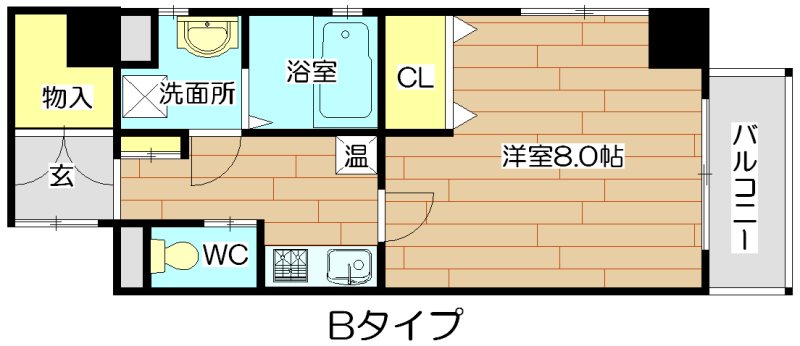 コクリコ富田 404号室 間取り